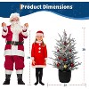 3ft Christmas Tree, Artificial Christmas Trees, Realistic Xmas Tree Holiday Party Decoration, Christmas Decoration for Home, Office - 4 of 4