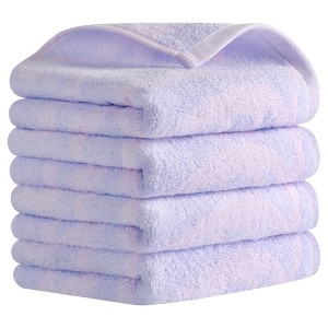REGALWOVEN Pure Cotton Soft Absorbent Heart Love Pattern Bathroom Decorative Hand Towel 13 x 29 Inch - 1 of 4
