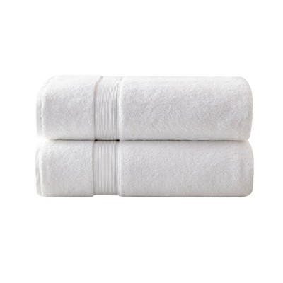 Madison Park Signature 800GSM 100% Cotton Bath Sheet 2 Piece Set Silver