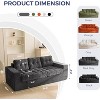 MAXYOYO 3-Seater Floor Couch, Boneless Sofa Couch for Living Room Bedroom Apartment, Sofa in a Box, No Assembly Needed - 2 of 4