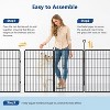 Dog Playpen for Large Medium Small Dogs, Heavy Duty Metal Dog Fence with Gate, Portable & Fold up Puppy Exercise Pen for Yard, Garden, RV Camping - 4 of 4
