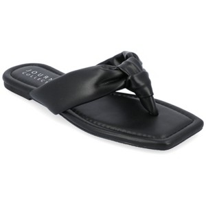 Journee Collection Womens Ares Light Puff Flip Flop Sandals - 1 of 4