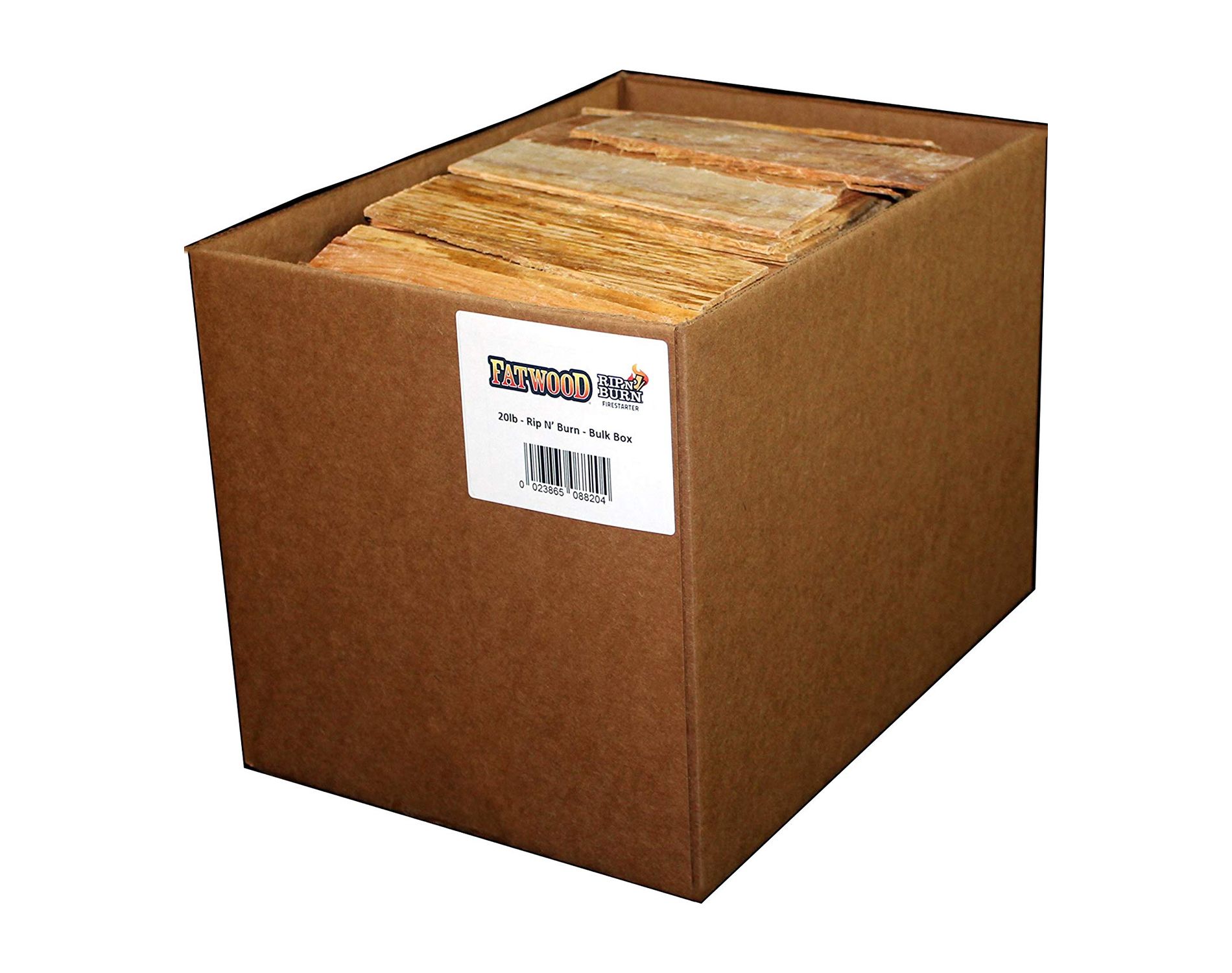 Better Wood Products Fatwood Rip & Burn Safe All Natural Firestarter Waterproof Wood, 20 Pounds