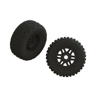 ARRMA ARA550110  dBoots FORTRESS LP Tire Set Glued (Black) (1 Pair) - 1 of 1