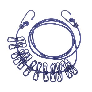 Unique Bargains with Metal Clips*12 Clothesline 1 Pc - 1 of 4
