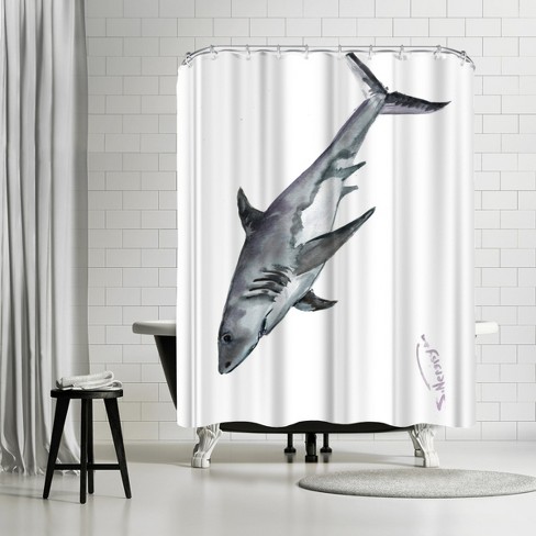 Americanflat 71 X 74 Shower Curtain Shark By Suren Nersisyan Target