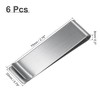 Unique Bargains Stainless Steel Storage Clip for Wallets Notebook File - 2 of 4