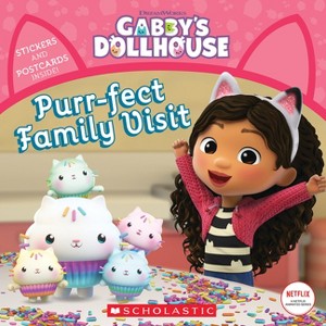 GABBY'S DOLLHOUSE: PURR-FECT FAMILY VISIT (8X8 #5) - by Pamela Bobowicz (Board Book) - 1 of 1