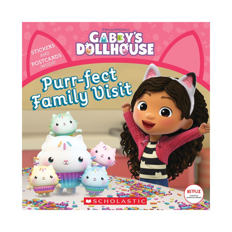 GABBY&#39;S DOLLHOUSE: PURR-FECT FAMILY VISIT (8X8 #5) - by Pamela Bobowicz (Board Book), 1 of 2