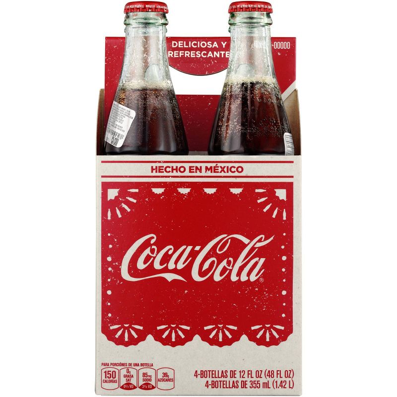 Coca-Cola de Mexico - 4pk/12 fl oz Glass Bottles, 1 of 5