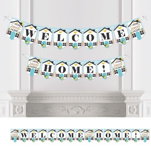 Big Dot of Happiness Welcome Home Housewarming - New Sweet Home Bunting Banner - Party Decorations - Welcome Home - 1 of 4