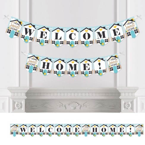 Big Dot Of Happiness Welcome Home Housewarming - New Sweet Home Bunting  Banner - Party Decorations - Welcome Home : Target