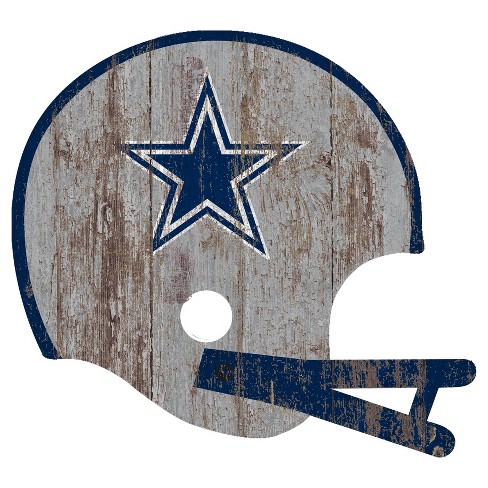 Nfl Dallas Cowboys Fan Creations Distressed Helmet Cutout Sign