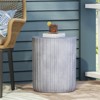 VisioGear Patio End Tables, 15 Inch End Tables for Patio, Garden Small Accent Decorative Stool, Tree Stump Stool, Gray, 15.75"*15.75"*18.75" - 4 of 4