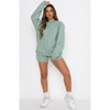 Mocamel Solid loose versatile casual round-neck sweatshirt and shorts set - 4 of 4