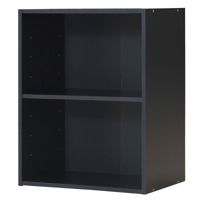 Tangkula 2-Tier Storage Night Stand Open Display Shelf MDF End Table