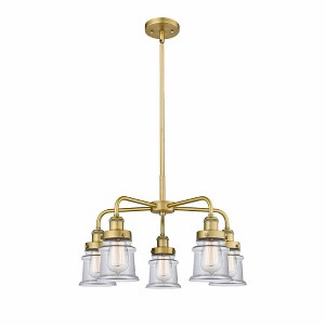 Canton - 5 Light Stem Hung Chandelier In Industrial Style-14.5 Inches Tall and 23.25 Inches Wide - 1 of 1