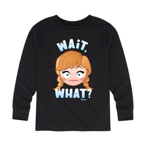 Boys' - Disney - Wait What Anna Long Sleeve Graphic T-Shirt - 1 of 4