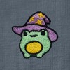 Dalix Sorcerer Frog Embroidered Cotton Relaxed Short Sleeve Tee T Shirt Womens - 4 of 4