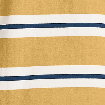 harvest gold/navy rugby stripe