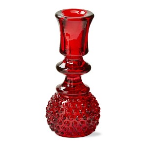 TAG Heritage Hobnail Tlght Taper Hldr Red - 1 of 3