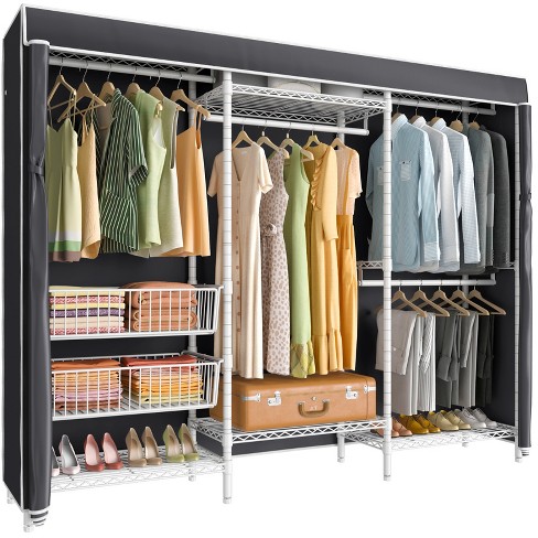 Enclosed clothing storage rack sale