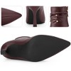 BLISSFUL STEP Pointed Toe Stiletto Heel Slouch Ankle Boots for Women - 4 of 4