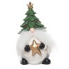 Transpac Resin Holiday Fuzzy Beard Gnome Figurine Set of 3 Christmas Home Decorations - 2 of 4