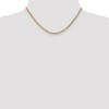 Black Bow Jewelry 3mm 14k Yellow Gold Solid Concave Anchor Chain Necklace - 2 of 4