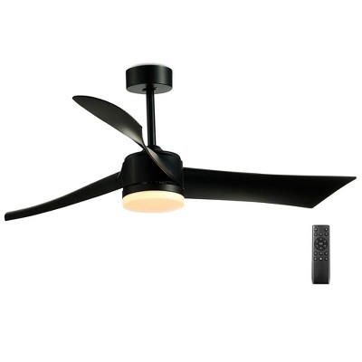 Tangkula 52" Reversible Ceiling Fan with Light 2700K/4200K/6500K LED Ceiling Fan