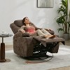360° Swivel Recliner Chair with Massage and Heat,Glider Rocker Reclining Lounge Chair - 3 of 4