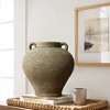 LuxenHome Rustic Brown Terracotta Cauldron 14.6-Inch Tall Vase - 2 of 4