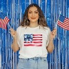 Simply Sage Market USA Flag Coquette Short Sleeve Tee - 2 of 4