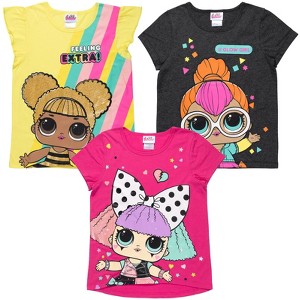 L.O.L. Surprise! Girls 3 Pack Graphic T-Shirts Little Kid to Big Kid - 1 of 4