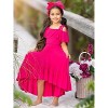 Berry Bliss Hi-Lo Ruffle Dress Mia Belle Girls - 2 of 4