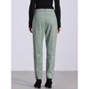 Allegra K Women's Straight Casual Button Down High Waist Cropped Pants - 3 of 4