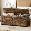 Acekool 47" Storage Chest Bench with Safety Hinge, Large Wooden Toy Box Organizer for Bedroom or Entryway - 2 of 4