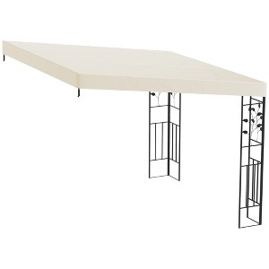 10' x 10' Outdoor Pergola Canopy, Metal Patio Canopy with Drainage Holes for Backyard, Garden - 1 of 4