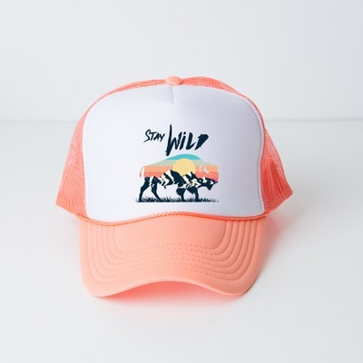 Simply Sage Market Stay Wild Buffalo Adult Foam Trucker Hat