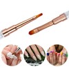 Unique Bargains DIY Manicure Double Ended Nail Art Brush Rose Gold Tone 1 Pc - 2 of 4