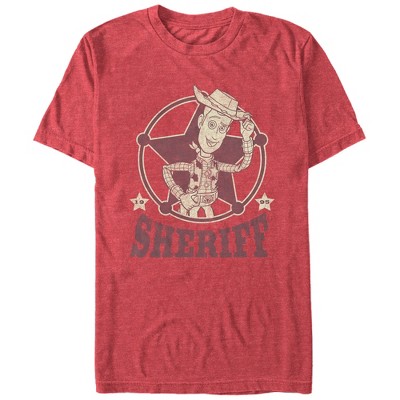 Men's Toy Story Woody Sheriff Badge T-Shirt