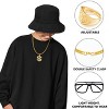 Joyfy Halloween Party Favors 12 Pcs Hip Hop Cosplay Costume 80s 90s Rapper Accessories Outfit for Men Women Old School Rapper Themed Decorations - 4 of 4