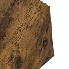 Okak 47.24" Modern Coffee Table Set of 2, Hexagonal Side Tables Nightstand Burmese Sumac for Living Room Office Balcony Yard - 3 of 4