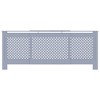 vidaXL MDF Radiator Cover Gray 80.7" - 3 of 4