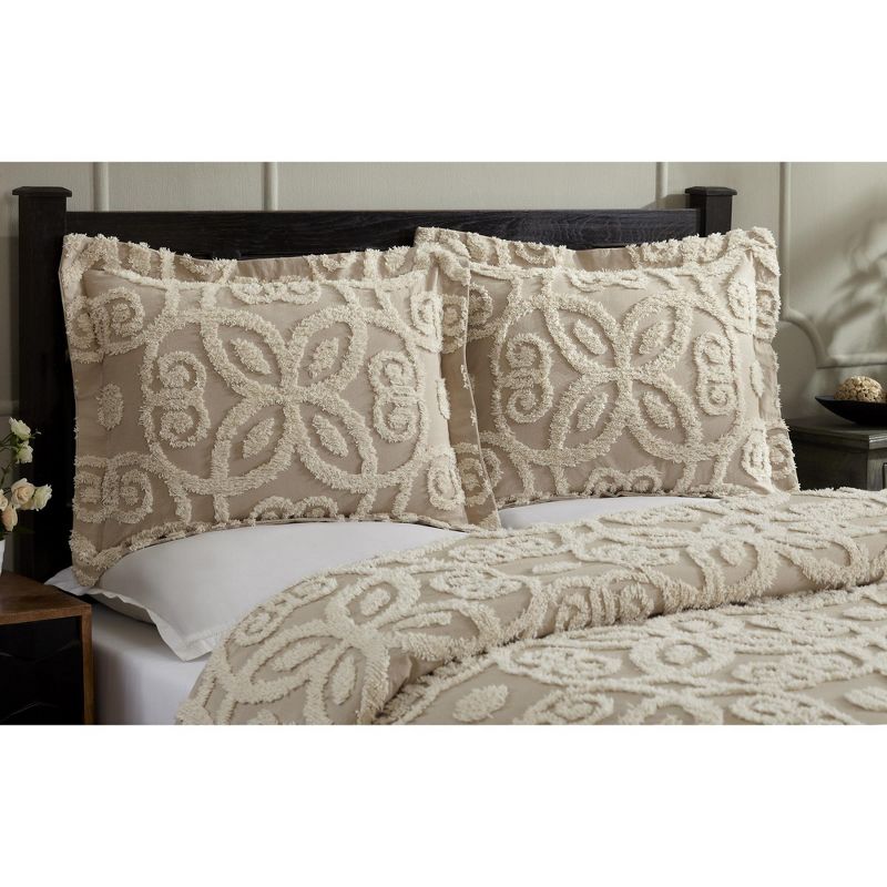 Eden Comforter 100% Cotton Tufted Chenille Comforter Set - Better Trends, 3 of 8