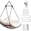 Okak Swing Chair with Cushion,Indoor&Outdoor Hanging Hammock Chair for Patio,Garden&Balcony,Porch Swing Chair,270LBS Capacity - 4 of 4