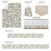 Sweet Jojo Designs Girl Crib Bedding + BreathableBaby Breathable Mesh Liner Baby Nursery Vintage Floral Blue and Yellow - 2 of 4