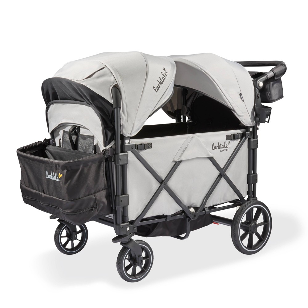 Larktale Caravan Quad 4-Seater Stroller Wagon - Avalon Gray -  92331659