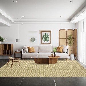 Washable Rugs Non-Slip ¨C Modern Braided Print Area Rug? Stain-Resistant Machine Washable Carpet | Contemporary Accent Rug with Non-Slip Backing - 1 of 4