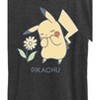 Women's - Pokémon - Pikachu Flowers Short Sleeve Graphic T-Shirt - 2 of 4